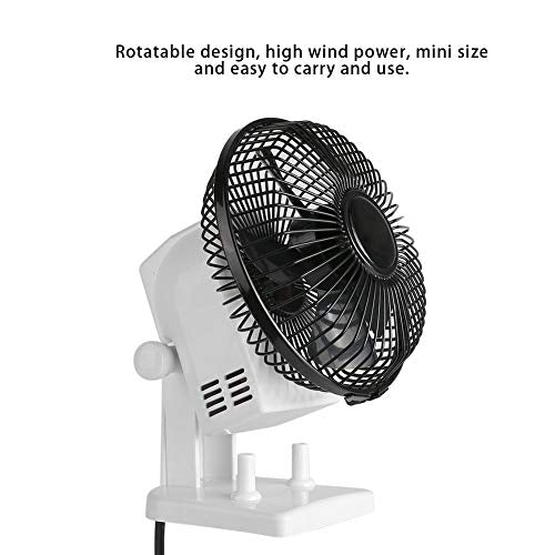 Mini Electric Fan, Table Desk Fan Big Wind Manicure Fan Nail Dryer Manicure Tool, 2 Speeds Adjustable Air Nail Dryer Blower Fan for Home Salon