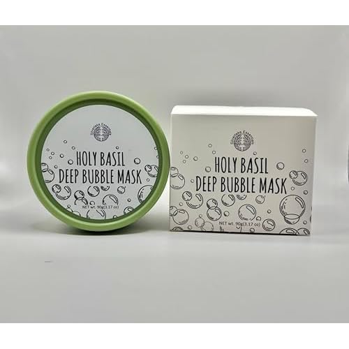 Holy Basil Deep Bubble Mask 90g (3.17 oz) + Grey headband & Applicator
