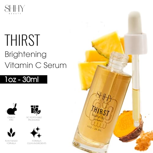 THIRST Brightening Vitamin C Serum, For Radiant even tone Skin, taget dark spots, hyperpigmentation, and hydration for all Genders