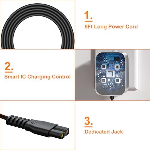 for Oneisall Dog Clippers Charger Repalcement Oneisall Power Cord for 26225202-003DE/P2/X3//X2/C61/N6/A11/K52NTS