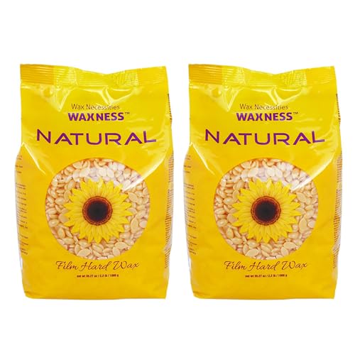 Waxness Wax Necessities Hard Wax Beads Natural 2.2 lb / 1 kg Pack of 2