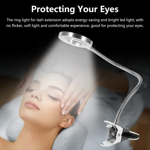 Watris Veiyi Lash Light for Eyelash Extensions, LED Tattoo Lash Extension Light, USB Beauty Lamp for Skincare & Salon