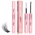One V Salon Miss Wispy Lash Bond & Seal, 2-in-1 Super-Strong Bond & Seal Lash Glue Tube (0.13 Fl Oz + 0.13 Fl Oz) Waterproof & Non-Clumpy, Longer Retention of False Cluster Extensions, Hypoallergenic