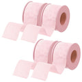 4 Rolls Lash Tape for Eyelash Extensions, Breathable Sensitive Silicone Gel Eyelash Tape for Lash Extension Supplies, Hypoallergenic 0.98 Inch x 3.9 Yard/Roll(Pink)