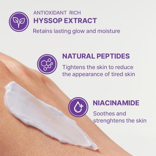 ARENCIA Hyssop Blurring Cream, Intense Collagen Face Moisturizer & Night Repair Cream for Anti-Aging, Nourishing Skin Barrier, Premium Korean Skincare, 1oz