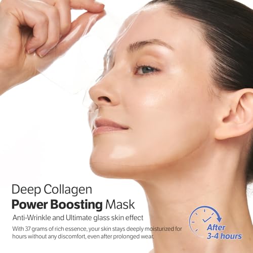 SUNGBOON EDITOR Rejuvenating Combo/Deep Collagen Boost Set | Face Mask (4ea) & Serum | Collagen & Volufiline Skincare Set | Hydrating & Firm-Looking Care Korean Skincare Gifts for Women