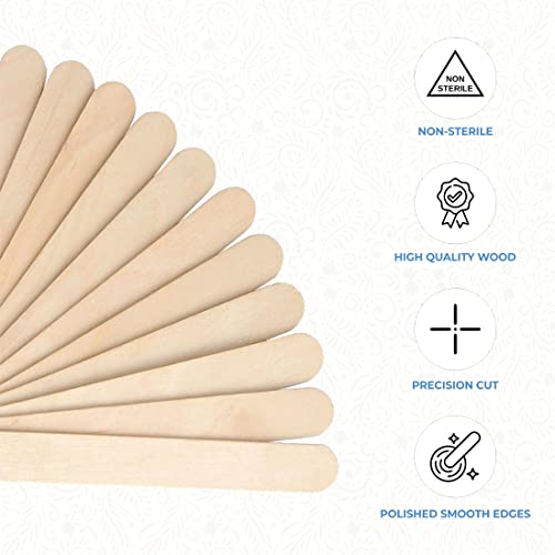 ForPro Professional Collection Premium Wood, Non-Sterile, Hair Removal Waxing Applicators, Medium, 4.5¡± L x .375¡± W, 500-Count
