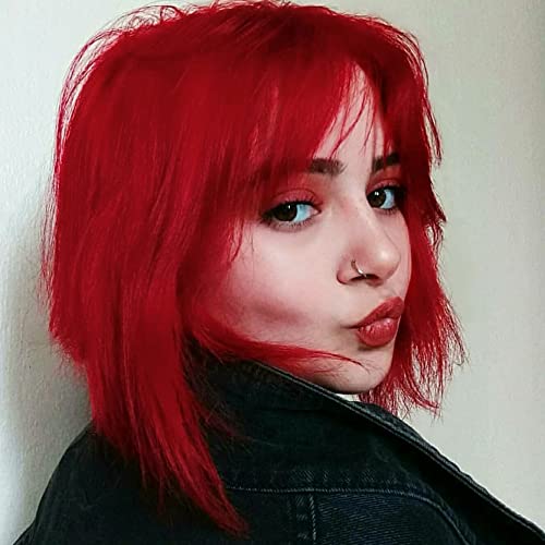 MANIC PANIC Classic Pillarbox Red Semi Permanent Hair Color - True Red Hair Dye for Women & Men That Lasts 4-6 Weeks - Vegan, Ammonia & Cruelty-Free - Create & Mix Custom Shades (4oz / 3pk)