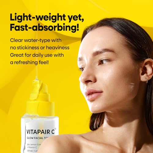 Nature Republic Vitapair C Glow Facial Toner | Hydrating Vitamin Toner with Niacinamide, for Radiance & Even Skin Tone, Non-Greasy, Korean Skincare, 150ml / 5.07 fl oz