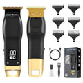 Beard Trimmer for Men - Rechargeable Men's Hair Clippers & Razor, Cordless Hair Trimmer for Face, Neck, Groin & Manscaping, Ideal Gift for Men, Black