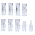 8-Piece Lip Gloss Tubes with Wand, Refillable 5.5ml Lip Balm Bottles, Transparent Containers with Rubber Stoppers for DIY Lipgloss