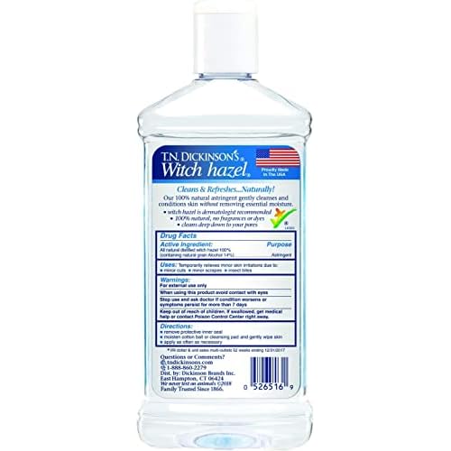 Dickinson's Witch Hazel Astringent | 8 Ounce | Pack of 2