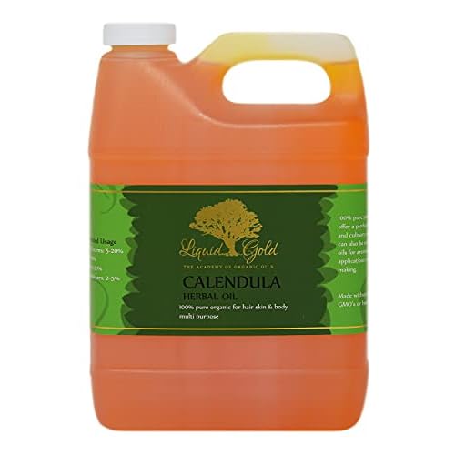 Liquid Gold Inc - 32 oz - Premium Calendula Herbal Infused Oil - Pure Natural Organic Skin Hair Body Care