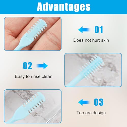 15 Pack Manual Noses Hair Trimmer, 2-in-1 Nasal Hair Cutter, Noses Hair'sRemover for Women & Men, Nasal Hairs Trimming Tool with Cleaning Brush Nose Hair Cutter