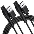 Meliya 2 Pack Charging Cable for Philips Norelco One Blade 360 QP2724 QP2834 QP1924 QP4631 QP6542 QP4530 QP6552, MG7910 MG5910 MG9525, X3001 S3341 X3052 for Philips Shaver