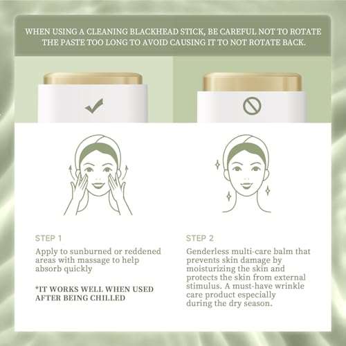 Organic Aloe Vera Gel Stick for Face & Body, Pure Aloe Gel Ideal for Hydrating, Soothing for Dry Skin, Anti-Wrinkle, Acne Scars, Soothing After Sun Care Relief