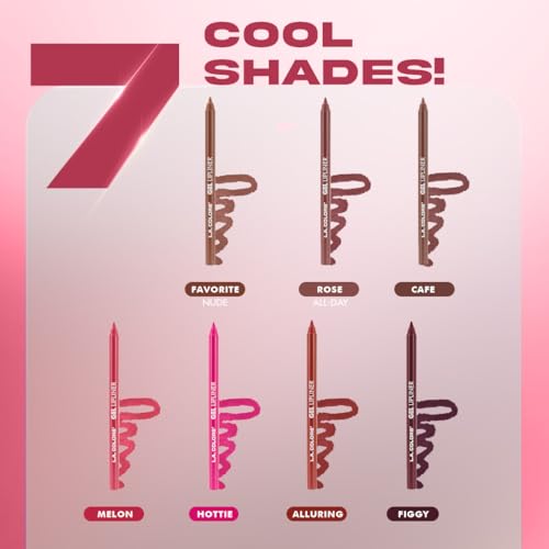 L.A. COLORS Gel Lipliner, Alluring CP680 (Pack of 3)