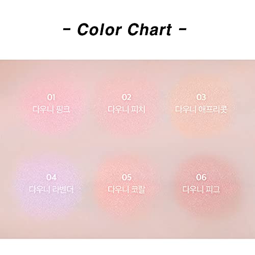 BBIA Ready To Wear Downy Cheek Cream Blush 2P Set (01 DOWNY PINK + 02 DOWNY PEACH) / Blendable and Lightweight Cheek Makeup, Highly Pigmented with Long Wearing Formula