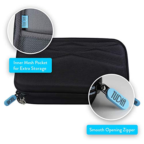 TUDIA Hard EVA Case Compatible with Philips Norelco OneBlade Hybrid Electric Trimmer Shaver, Fits QP2520/90, QP2520/70, QP2630/70 Face and Body, Shockproof Travel Storage Bag - Black [Case Only]