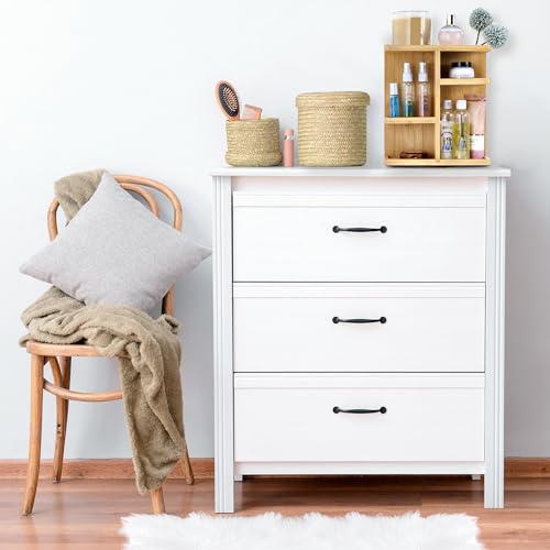 Sorbus 360¡Æ Makeup Organizer - Bamboo Wood Make Up Storage Carousel for Cosmetics, Skin Care Rotating Makeup Organizer for Vanity, Bathroom Storage