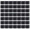 OverNews 2oz Black Glass Jar Travel Size, 45PCS Empty Cosmetic Lotion Container with Black Lid & Spatula, Small Mini Jar for Beauty