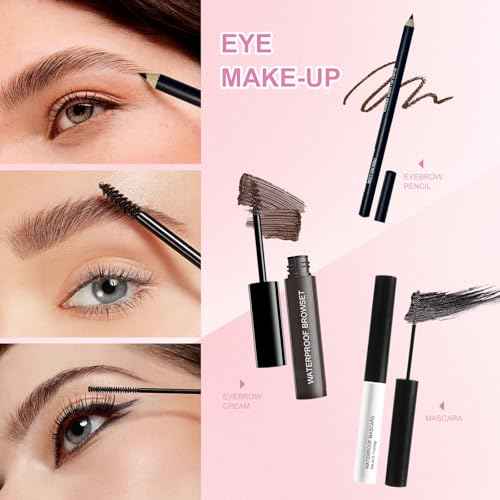 Makeup Set Full Kit for Girls Teens Women,makeup kit for teens,Beginner Makeup Set,make up gift set,Mascara,Lip Gloss,Foundation,Concealer,All in One Makeup Kit