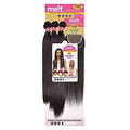 Janet melt 4x5 Invisible Lace Closure HD Free Part Transparent Lace Frontal Closure Natural Virgin Remy Human Hair MELT CLOSURE NATURAL STRAIGHT 3PCS (10"12"14", NATURAL)