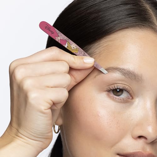 Tweezerman Aurora Slant Tweezer - Eyebrow Tweezers for Women and Men