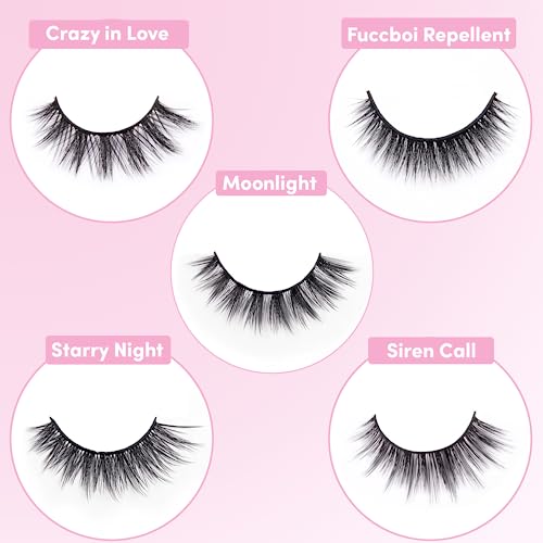 Lash Starter Pack Collection - Handcrafted Vegan Silk Strip Lashes - Lightweight and Comfortable - Available in 4 Styles: Fairy, Neo, Dawn, Dusk (Dusk Starter Pack)