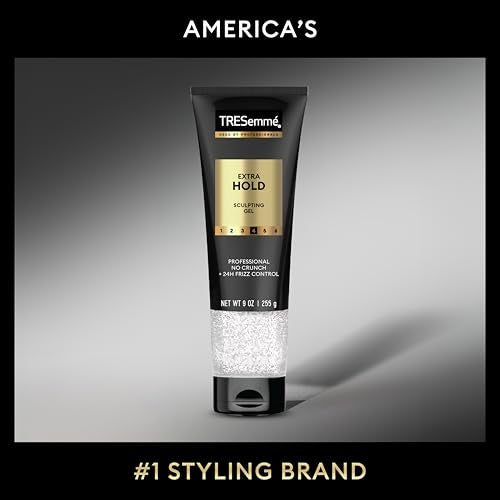 TRESemm? Extra Hold Hair Gel Pack of 6 Alcohol-Free for 24-Hour Frizz Control and Humidity Protection 9 oz
