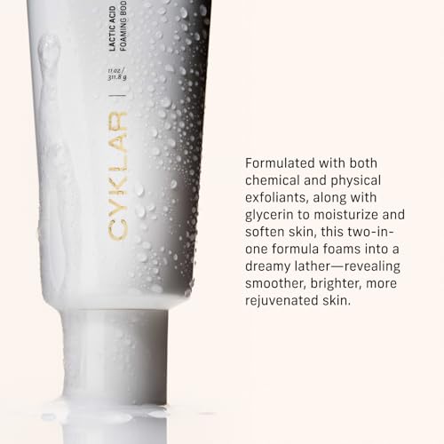 Cyklar Lactic Acid Body Polish ? Chemical Exfoliator with AHAs & Volcanic Pumice ? Added Glycerin for Skin Hydration ? Fragrance-Free, 11 fl oz