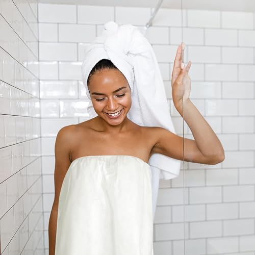 20 Pcs Disposable Spa Wrap Adjustable Non-Woven Bath Wrap Bathrobe Sauna Bath Skirt Sweat Steaming Robes for Women Salon Spa
