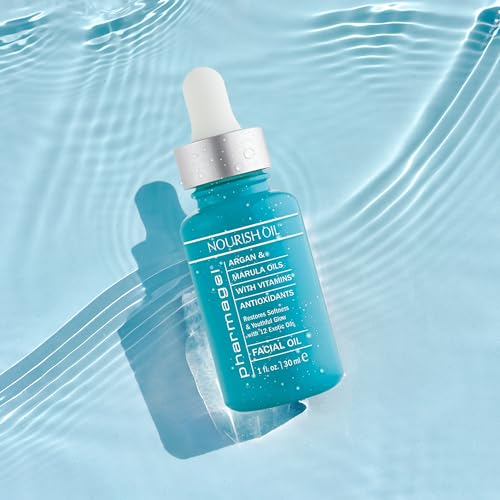 Pharmagel Nourish Facial Oil | Anti Aging Face Oil with 12 Exotic Oils including Avocado and Rosemary Seed | Dry Skin Relief | 1.0 fl. oz.