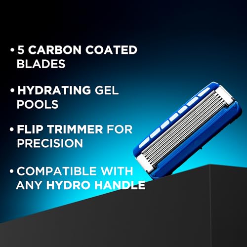 Wilkinson Sword Hydro 5 Skin Protection Regular ? Razor Blades for Men, Blue, Pack of 8