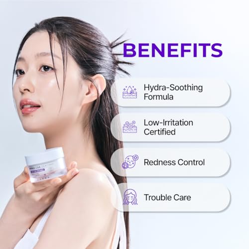 IZEZE Hyper CGA Cica Cream 1.69 fl.oz, 50 ml | Centella Asiatica for Calming, Korean Skincare Cream for Soothing, Acne Prone Skin, Low Irritation for Sensitive Skin, Skincare Coreano