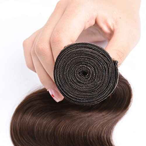 26 28 30 inch Dark Brown Body Wave Bundles Brown Human Hair Bundle #4 Body Wave Bundles Grade 8A Remy Hair Weave
