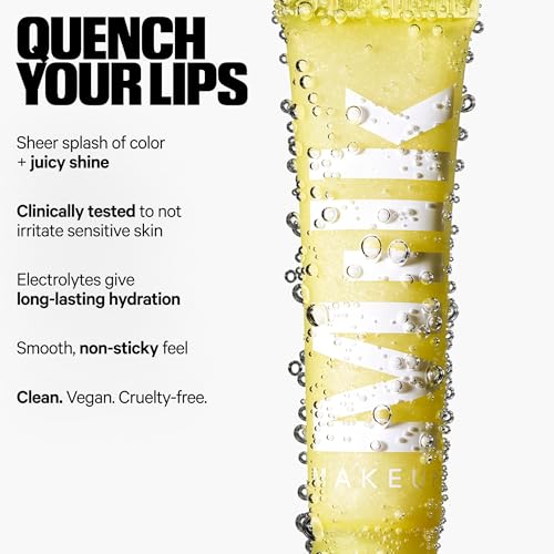 Milk Makeup Cooling Water Jelly Tint + Balmade Hydrating Lip Balm Set ? Sheer Red Lip + Cheek Stain and Sheer Gloss with High-Shine Finish ? Full Size Chill (Red) 0.17 oz + Werk Out (Dusty Rose) 0.4oz