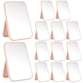 12 Pcs Spa Party Mirrors Spa Sleepover Party Supplies Pink Sleepover Accessory Favors Makeup Mirror for Sleepovers Slumber Birthday Favors Gift