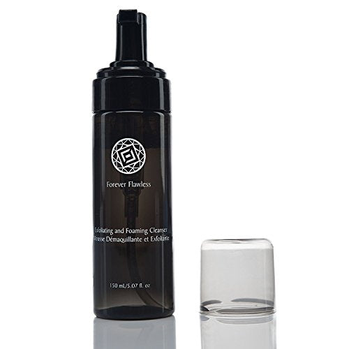 Forever Flawless Exfoliating and Foaming Face Cleanser and Makeup Remover with 100% Natural Diamond Powder, Deep Clean for Women and Mens Pores FF17, (150 ml)