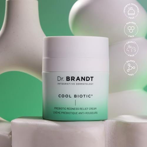 Dr. Brandt Cool Biotic - Prebiotic Redness Relief Cream - Cools on Contact to Soothe Dry, Itchy, and/or Sensitive Skin - 1.7 oz