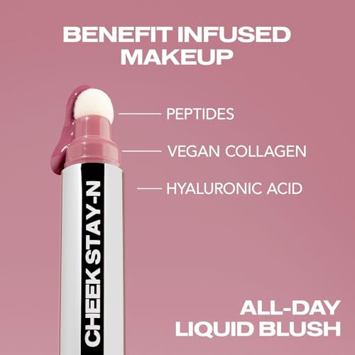 Sacheu Cheek STAY-N Liquid Blush for Cheeks ? High Pigment, Buildable, Lightweight Cream Blush for Dewy Radiant Flushed Cheeks ? Long-lasting & Cruelty Free, Pretty in Pink Duo