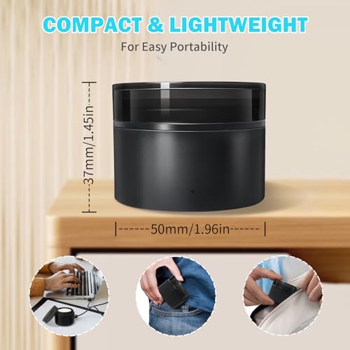 Nose Wax Kit Men, Nose Hair Wax Kit With 30 Sticks, Painless Nose & Ear Hair Removal, Usb Fast Heat Mini Wax pot, Smart Constant Temp (Circle,Black)