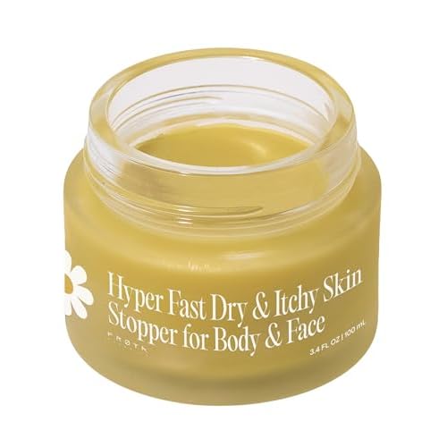 FR¨ªYA Organics | Calming Relief Balm for Red Itchy Flaky Skin | Blue Chamomile & Thistle for Chronic Dryness | Soothes Irritation Redness & Discomfort | Face & Body Moisturizer | Natural | 100ml