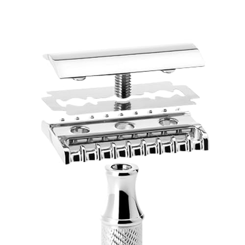 M?HLE Grande R41 Double Edge Safety Razor (Open Comb) | Perfect for Everyday Use | Barbershop Quality Close Smooth Shave | Luxury Razor for Men