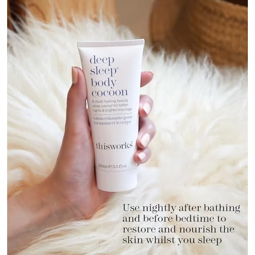 THISWORKS Deep Sleep Body Cocoon ? Hydrating Body Lotion with Lavender, Chamomile & Vetivert ? Soothing Nighttime Moisturizer for Dry Skin, Promotes Relaxation & Better Sleep ? 100ml?