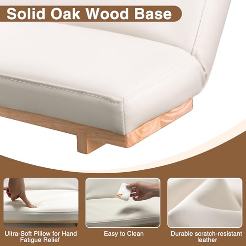 Manicure Arm Rest for Nails Tech, Ultra-Soft Comfy Adjustable Sofa Nail Armrest, AZ GOGO Upgrated Easy-Clean Hand Stand Rest for Manicurists - More Durable, Stain-Resistant (White)