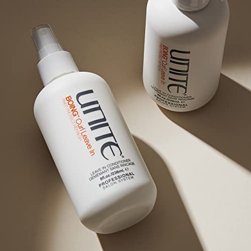 UNITE Hair ? BOING Curl Leave-In ? Lightweight Detangling Spray to Hydrate, Define & Control Frizz ? For Wavy, Curly & Coily Hair ? UV & Thermal Protection ? 8 Fl Oz