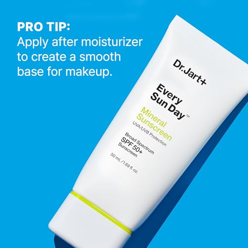 Dr.Jart+ Every Sun Day Mineral Korean Sunscreen SPF 50+ for Face with Zinc Oxide | Korean Skin Care | Travel Size, 1.69 Fl Oz