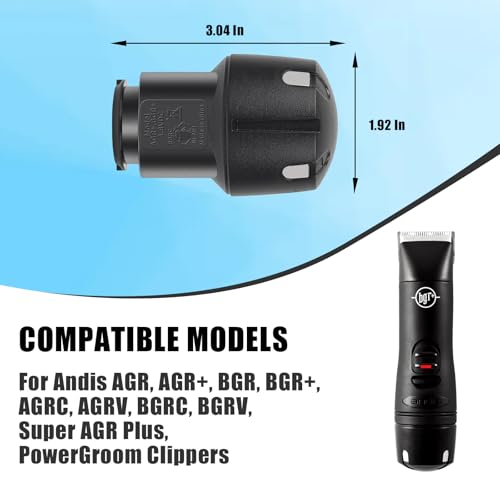 CBQ BGR Replacement Battery for Andis PowerGroom AGR+, BGR+, AGR, BGR, AGRC, AGRV, BGRC, BGRV, Super AGR Plus Cordless Pet Clippers Long-Lasting (NiMH, 2200mAh)