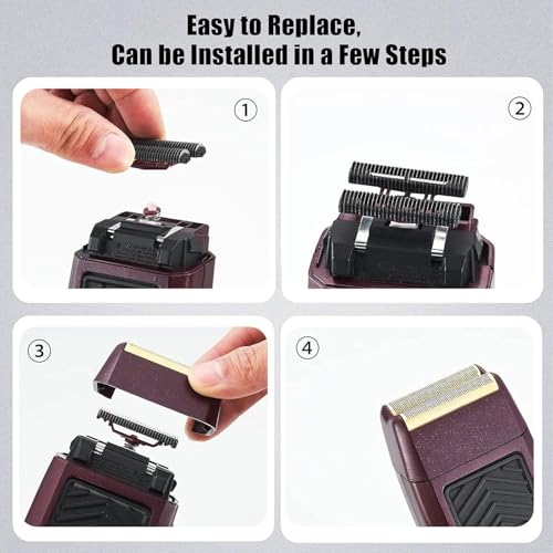 Shaver Replacement Head Compatible with Remington Shaver Razor Parts for Series R3,R4,R5,R6,R7,R8,SP-3141 and SP-5161 Foils (Black/2Pack)